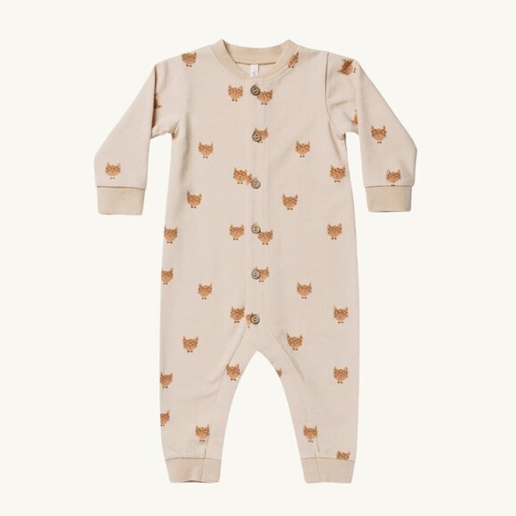 NWT - Rylee + Cru Cool cats onesie, neutral, 100% organic - Picture 1 of 1